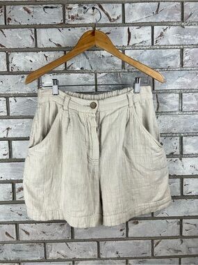 Free People | Cream Linen Short